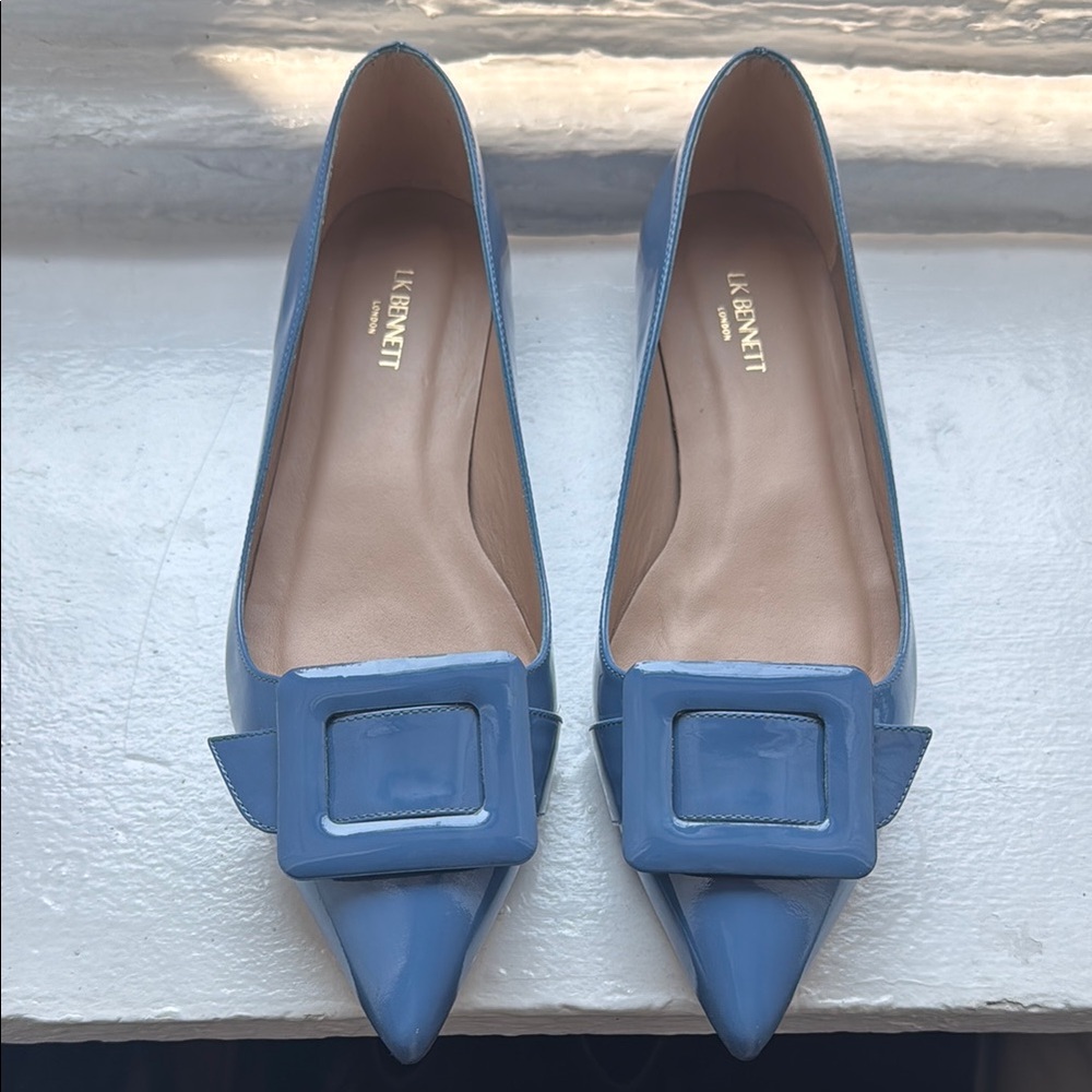 LK Bennett Blue Patent Women's Shoes (Size 40)